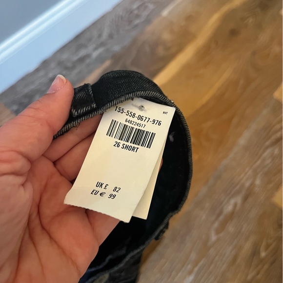 Abercrombie and fitch black ankle straight high rise jeans - Picture 3 of 5